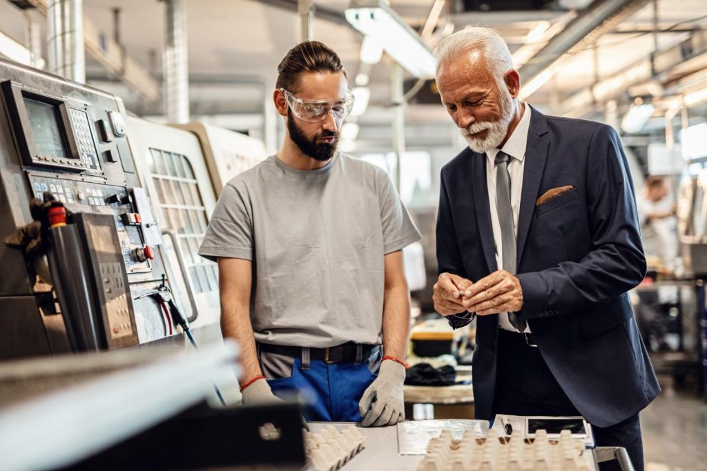 Customer and Engineer onsite