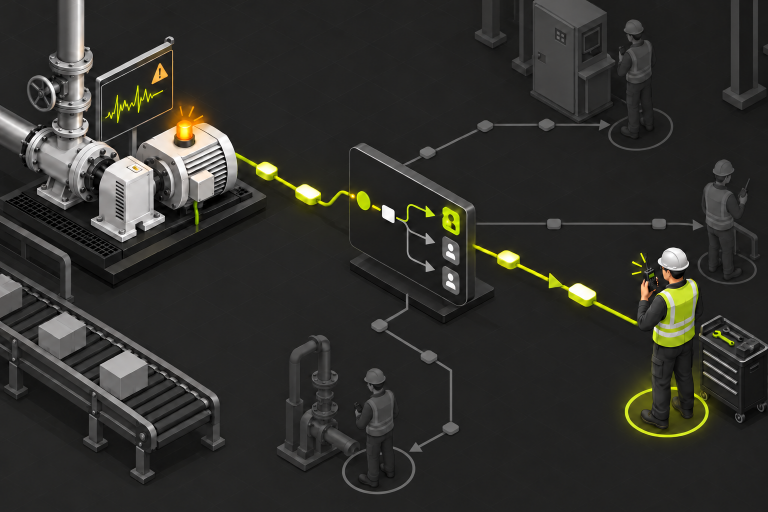 How Can Industrial Plants Route SCADA Faults to the Right Technician?